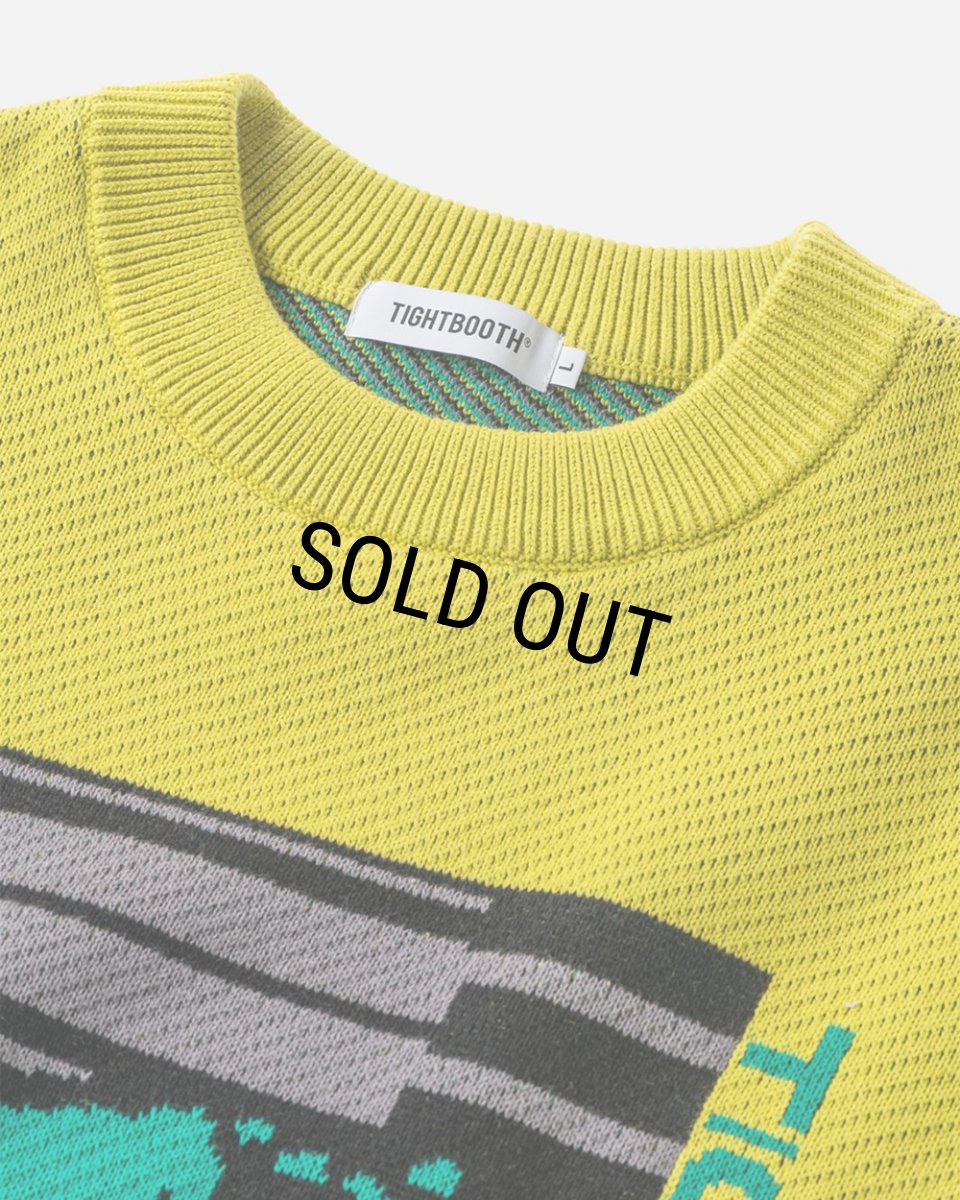 画像3: TIGHTBOOTH/KEYBOARD KNIT SWEATER（Neon）［ニットセーター-24秋冬］ (3)