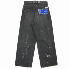 画像2: 【30%OFF】DAIRIKU/Super Damage Wide Denim Pants（Black）［スーパーダメージワイドデニムパンツ-24秋冬］ (2)