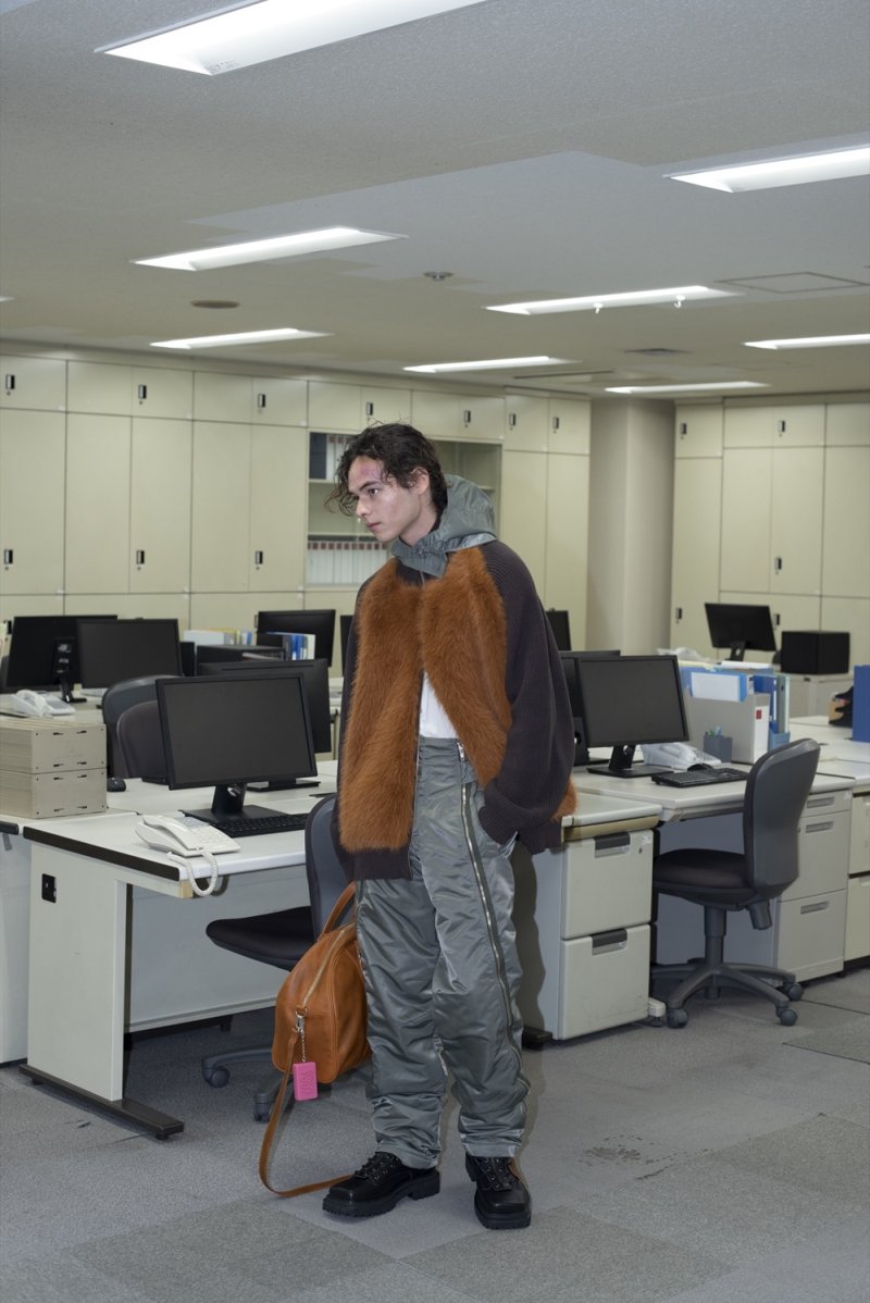 画像3: 【30%OFF】DAIRIKU/"Bear" Drivers Knit（Brown）［ドライバーズニット-24秋冬］