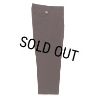 WACKO MARIA/DICKIES / PLEATED TROUSERS（BROWN）［ワンタックトラウザース-24秋冬］