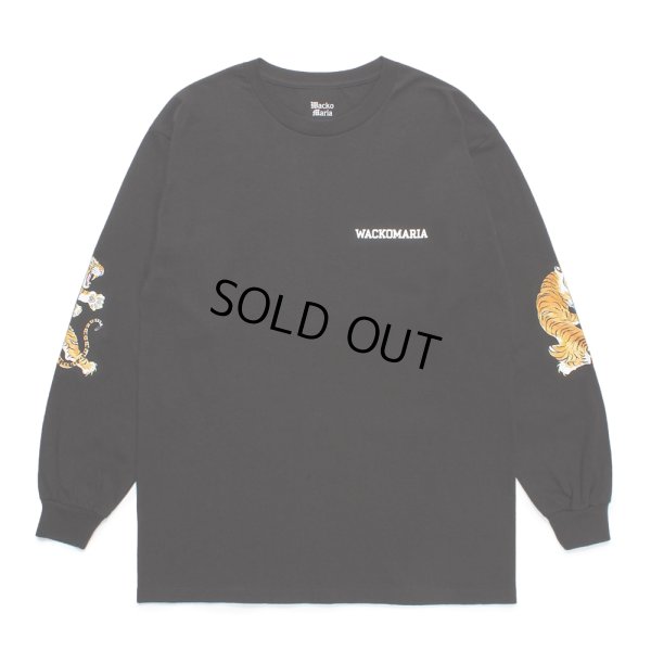 画像1: WACKO MARIA/TIM LEHI / LONG SLEEVE T-SHIRT（BLACK）［プリント長袖T-24秋冬］