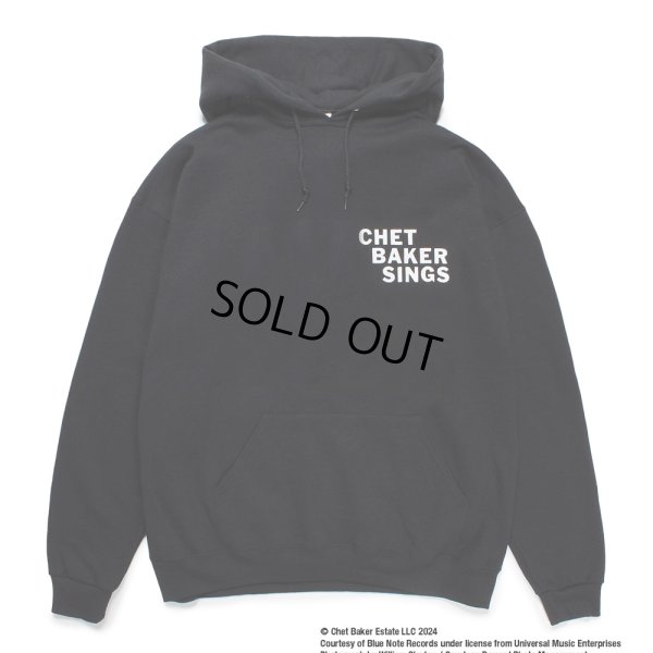 画像2: WACKO MARIA/CHET BAKER / HOODED SWEAT SHIRT（BLACK）［プルオーバーパーカー-24秋冬］