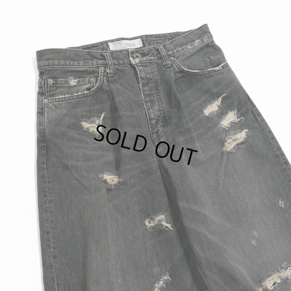 画像3: 【30%OFF】DAIRIKU/Super Damage Wide Denim Pants（Black）［スーパーダメージワイドデニムパンツ-24秋冬］