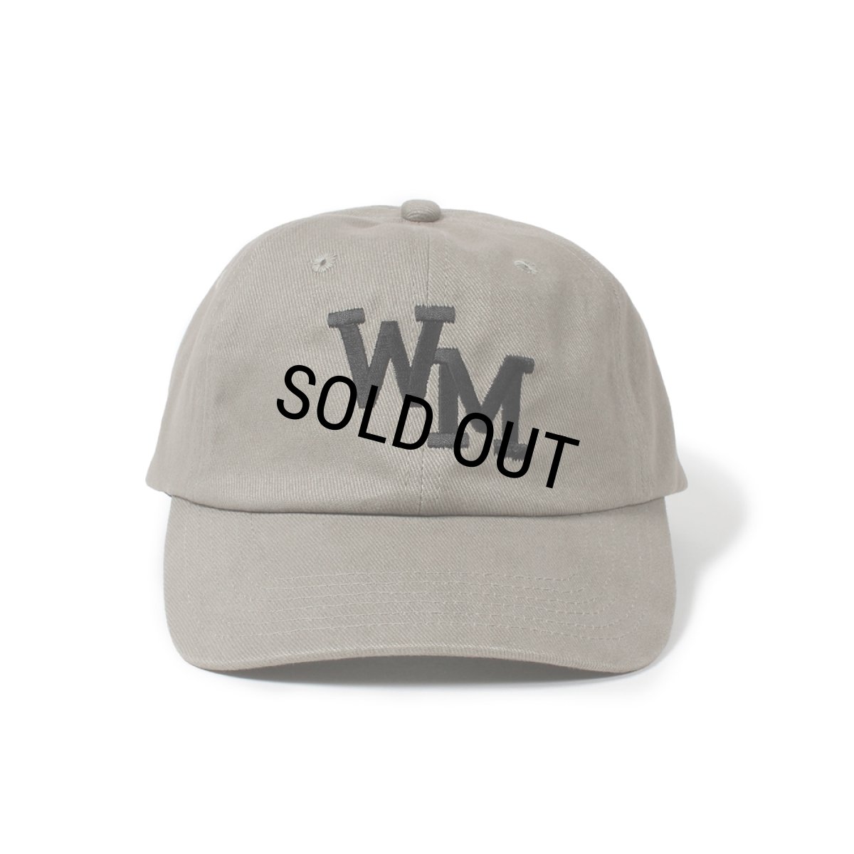 画像1: WACKO MARIA/6 PANEL CAP（GRAY）［6パネルキャップ-24秋冬］ (1)