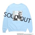 WACKO MARIA/CHET BAKER / SWEAT SHIRT（BLUE）［クルーネックスウェット-24秋冬］