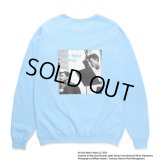 WACKO MARIA/CHET BAKER / SWEAT SHIRT（BLUE）［クルーネックスウェット-24秋冬］