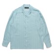 WACKO MARIA/STRIPED OPEN COLLAR SHIRT（MINT）［ストライプオープン