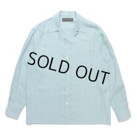 WACKO MARIA/STRIPED OPEN COLLAR SHIRT（MINT）［ストライプオープンカラーシャツ-24秋冬］