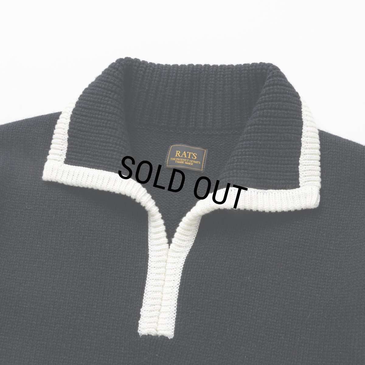 画像3: RATS/PULLOVER KNIT（BLACK）［プルオーバーニット-24秋冬］ (3)