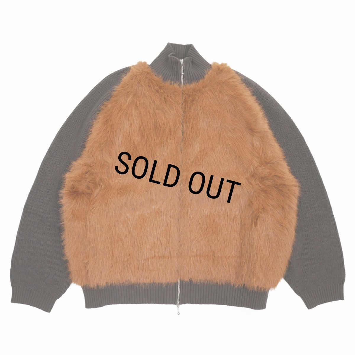 画像1: 【50%OFF】DAIRIKU/"Bear" Drivers Knit（Brown）［ドライバーズニット-24秋冬］ (1)