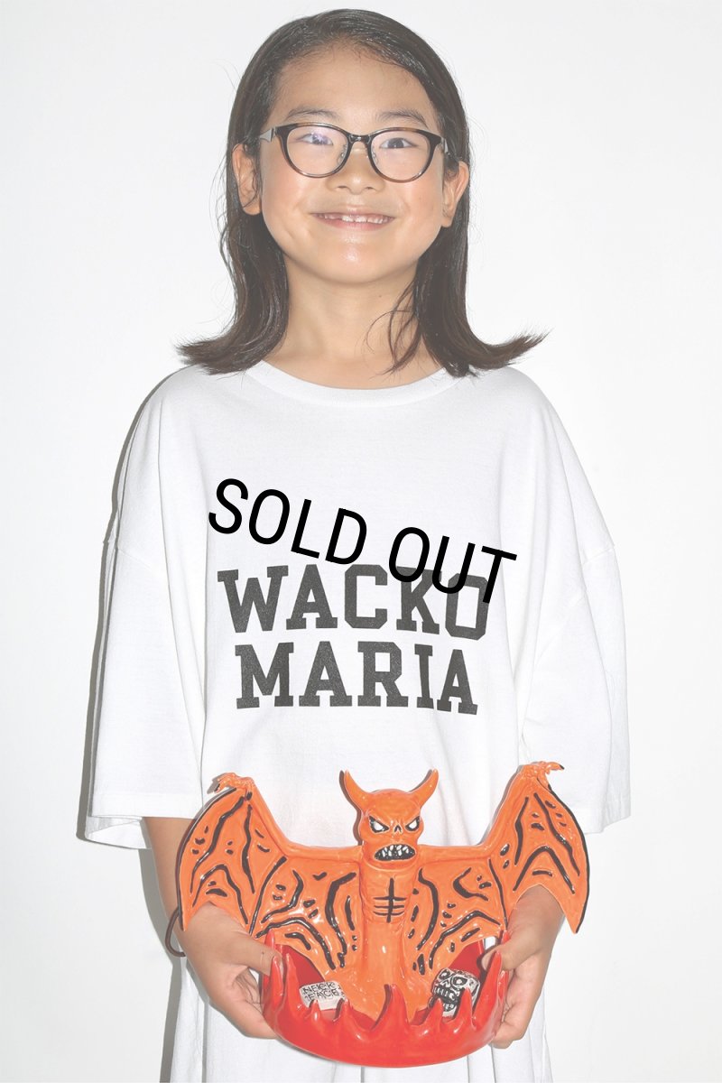 画像2: WACKO MARIA/WASHED HEAVY WEIGHT T-SHIRT（WHITE）［プリントT-24秋冬］ (2)