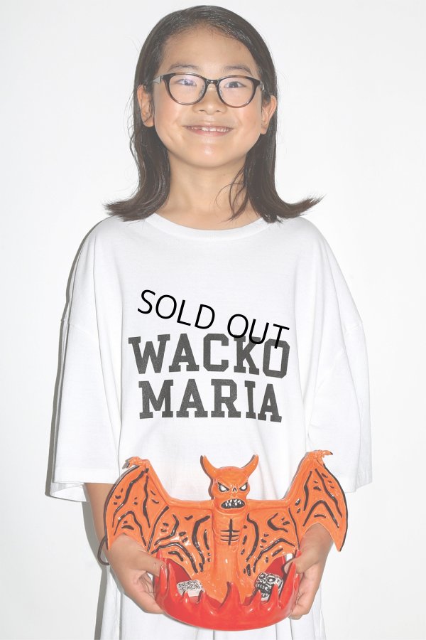 画像2: WACKO MARIA/WASHED HEAVY WEIGHT T-SHIRT（WHITE）［プリントT-24秋冬］