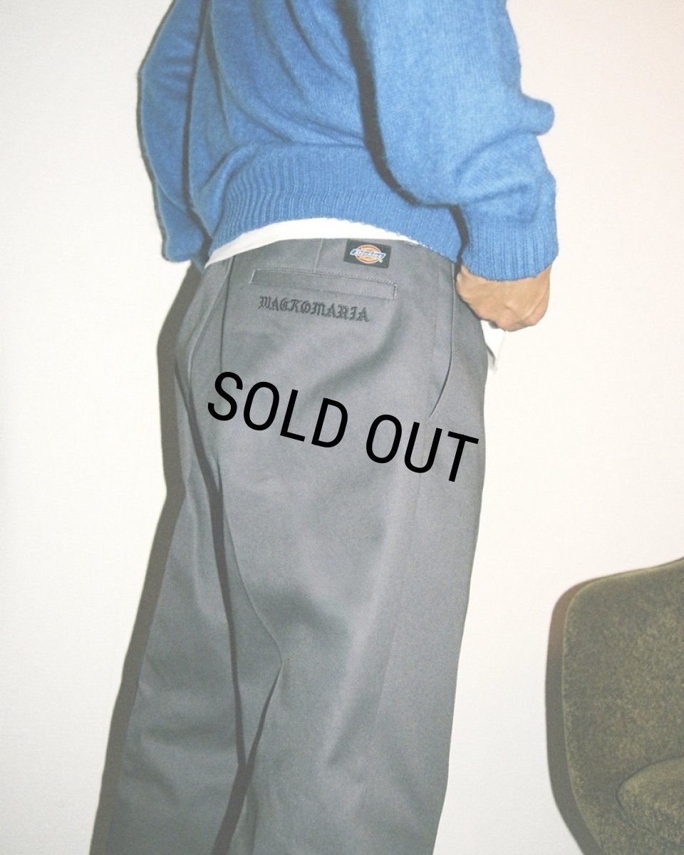 画像3: WACKO MARIA/DICKIES / PLEATED TROUSERS（CHARCOAL）［ワンタックトラウザース-24秋冬］ (3)