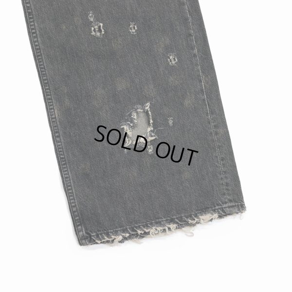 画像4: 【30%OFF】DAIRIKU/Super Damage Wide Denim Pants（Black）［スーパーダメージワイドデニムパンツ-24秋冬］