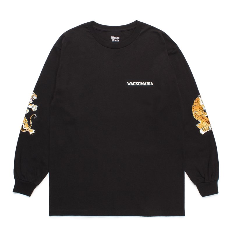 画像1: WACKO MARIA/TIM LEHI / LONG SLEEVE T-SHIRT（BLACK）［プリント長袖T-24秋冬］