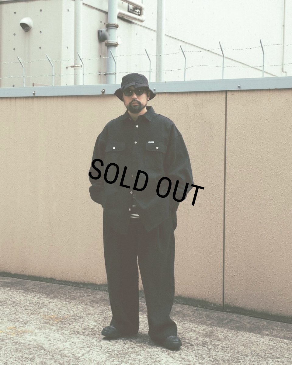 画像5: COOTIE PRODUCTIONS/Needle Punch Twill CPO Jacket（Black）［ニードルパンチツイルCPO JKT-24秋冬］ (5)