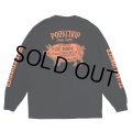 PORKCHOP/PORK BACK L/S TEE（BLACK）［プリント長袖T-24秋冬］
