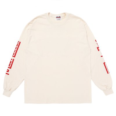 画像1: PORKCHOP/PORK BACK L/S TEE（NATURAL）［プリント長袖T-24秋冬］