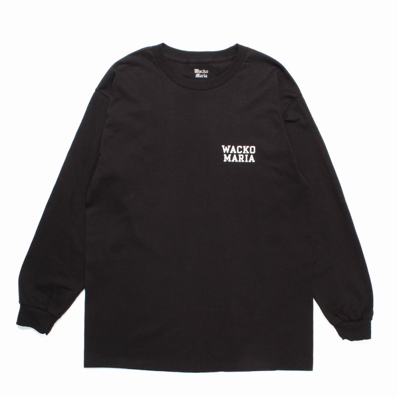 画像1: WACKO MARIA/LONG SLEEVE T-SHIRT（BLACK）［プリント長袖T-24秋冬］