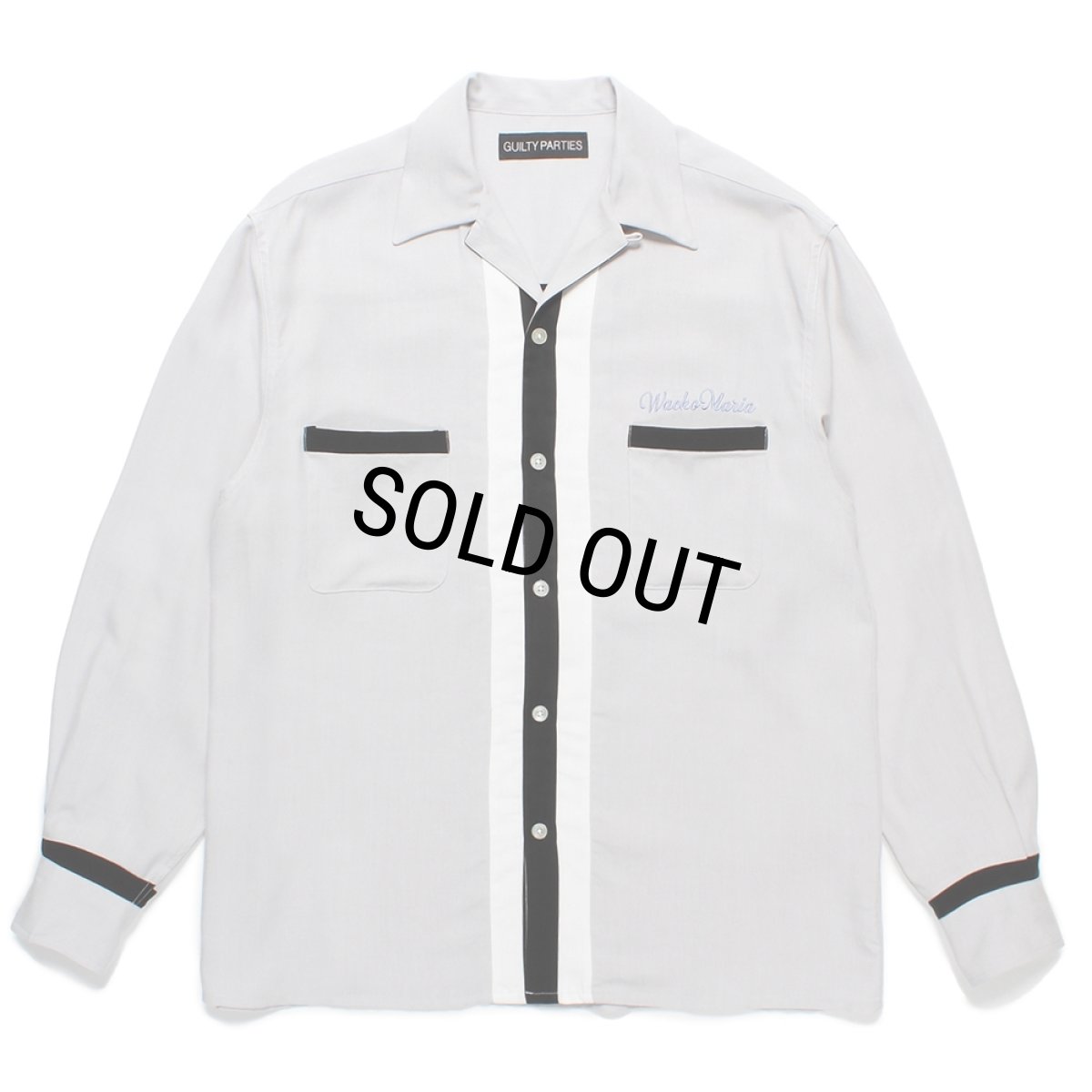 画像1: WACKO MARIA/SWITCHING 50'S OPEN COLLAR SHIRT（GRAY）［スイッチング50'Sオープンカラーシャツ-24秋冬］ (1)