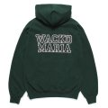 WACKO MARIA/HEAVY WEIGHT HOODED SWEAT SHIRT（GREEN）［プルオーバーパーカー-24秋冬］
