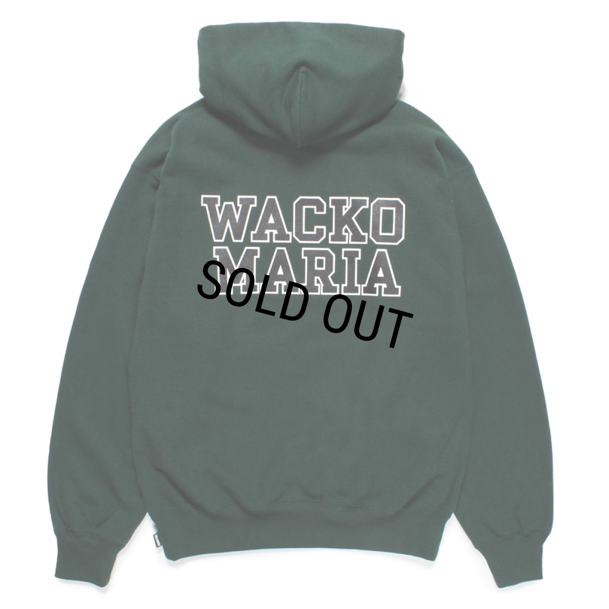 画像1: WACKO MARIA/HEAVY WEIGHT HOODED SWEAT SHIRT（GREEN）［プルオーバーパーカー-24秋冬］ (1)