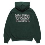 WACKO MARIA/HEAVY WEIGHT HOODED SWEAT SHIRT（GREEN）［プルオーバーパーカー-24秋冬］