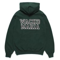 WACKO MARIA/HEAVY WEIGHT HOODED SWEAT SHIRT（GREEN）［プルオーバーパーカー-24秋冬］