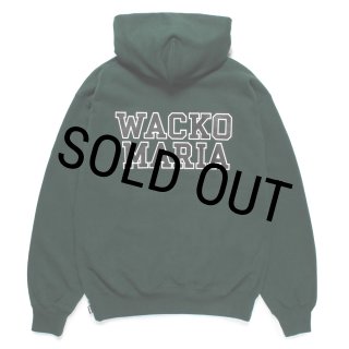 WACKO MARIA/HEAVY WEIGHT HOODED SWEAT SHIRT（GREEN）［プルオーバー