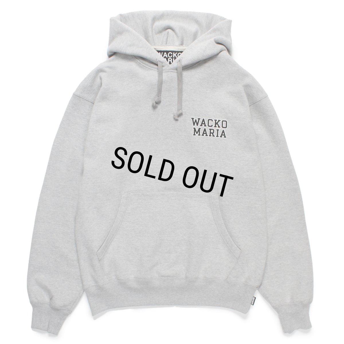 画像2: WACKO MARIA/HEAVY WEIGHT HOODED SWEAT SHIRT（GRAY）［プルオーバーパーカー-24秋冬］ (2)