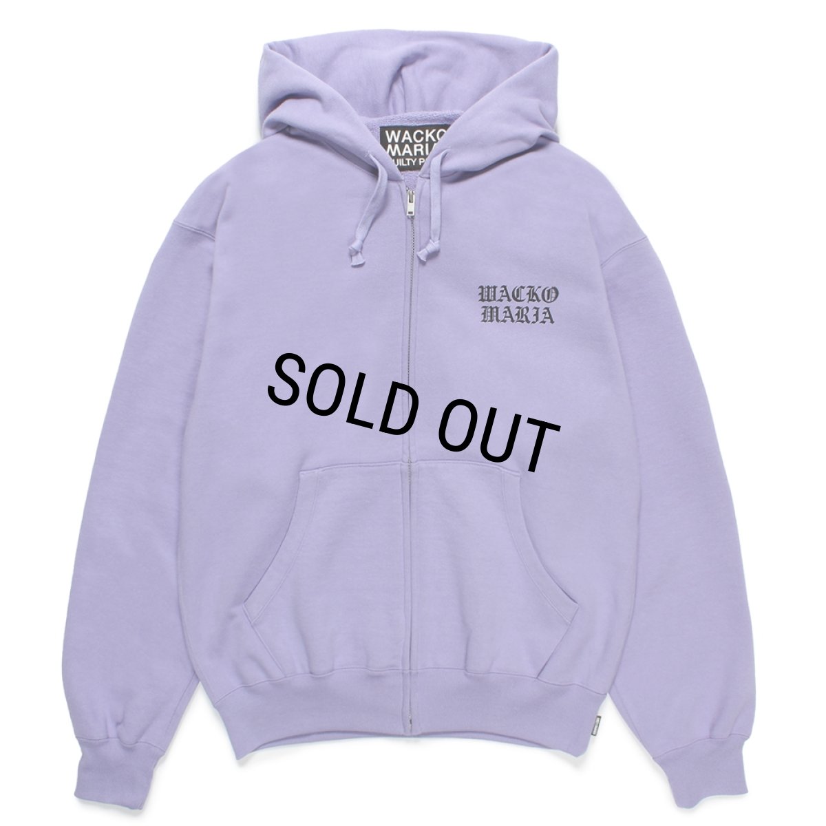 画像1: WACKO MARIA/HEAVY WEIGHT ZIP HOODED SWEAT SHIRT（PURPLE）［ジップアップパーカー-24秋冬］ (1)