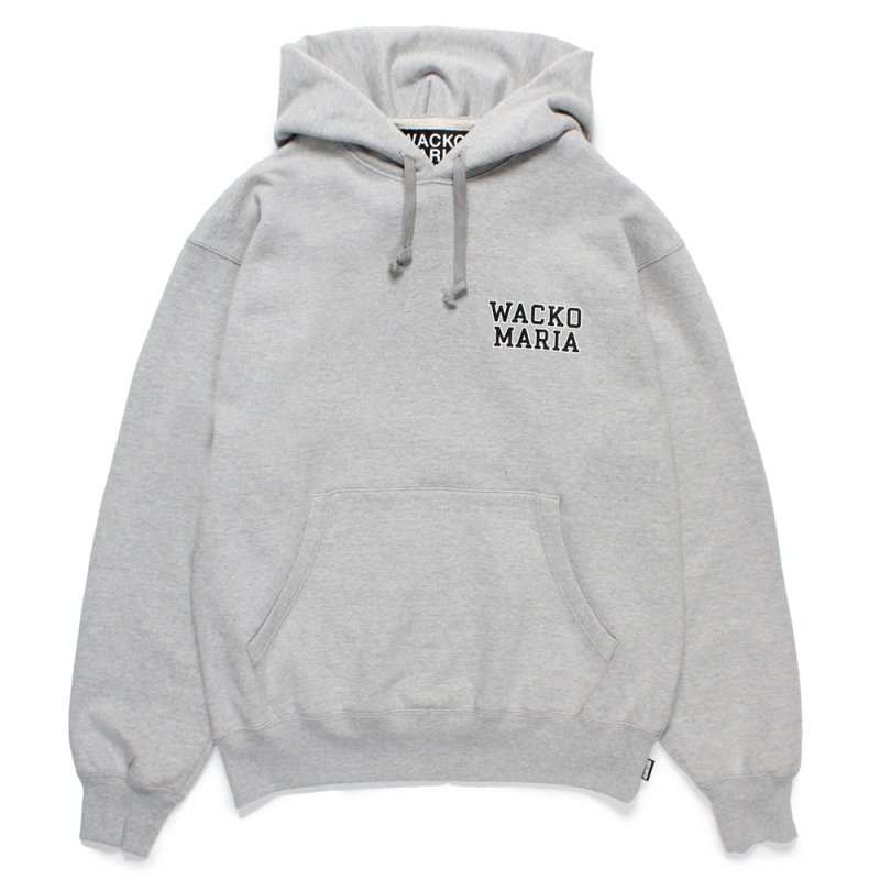 画像1: WACKO MARIA/HEAVY WEIGHT HOODED SWEAT SHIRT（GRAY）［プルオーバーパーカー-24秋冬］