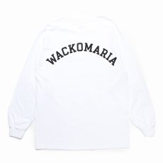 画像1: WACKO MARIA/LONG SLEEVE T-SHIRT（WHITE）［プリント長袖T-24秋冬］ (1)