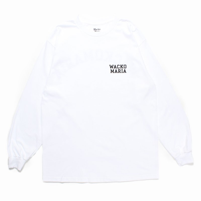 画像1: WACKO MARIA/LONG SLEEVE T-SHIRT（WHITE）［プリント長袖T-24秋冬］