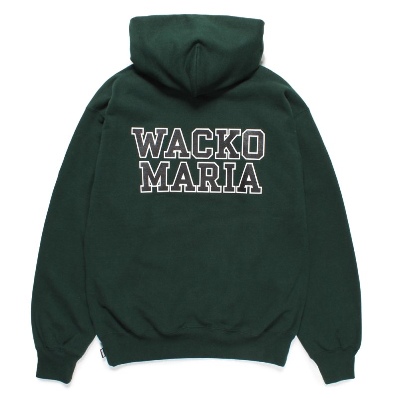 画像2: WACKO MARIA/HEAVY WEIGHT HOODED SWEAT SHIRT（GREEN）［プルオーバーパーカー-24秋冬］