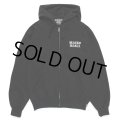 WACKO MARIA/HEAVY WEIGHT ZIP HOODED SWEAT SHIRT（BLACK）［ジップアップパーカー-24秋冬］