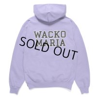 WACKO MARIA/HEAVY WEIGHT HOODED SWEAT SHIRT（PURPLE）［プルオーバーパーカー-24秋冬］