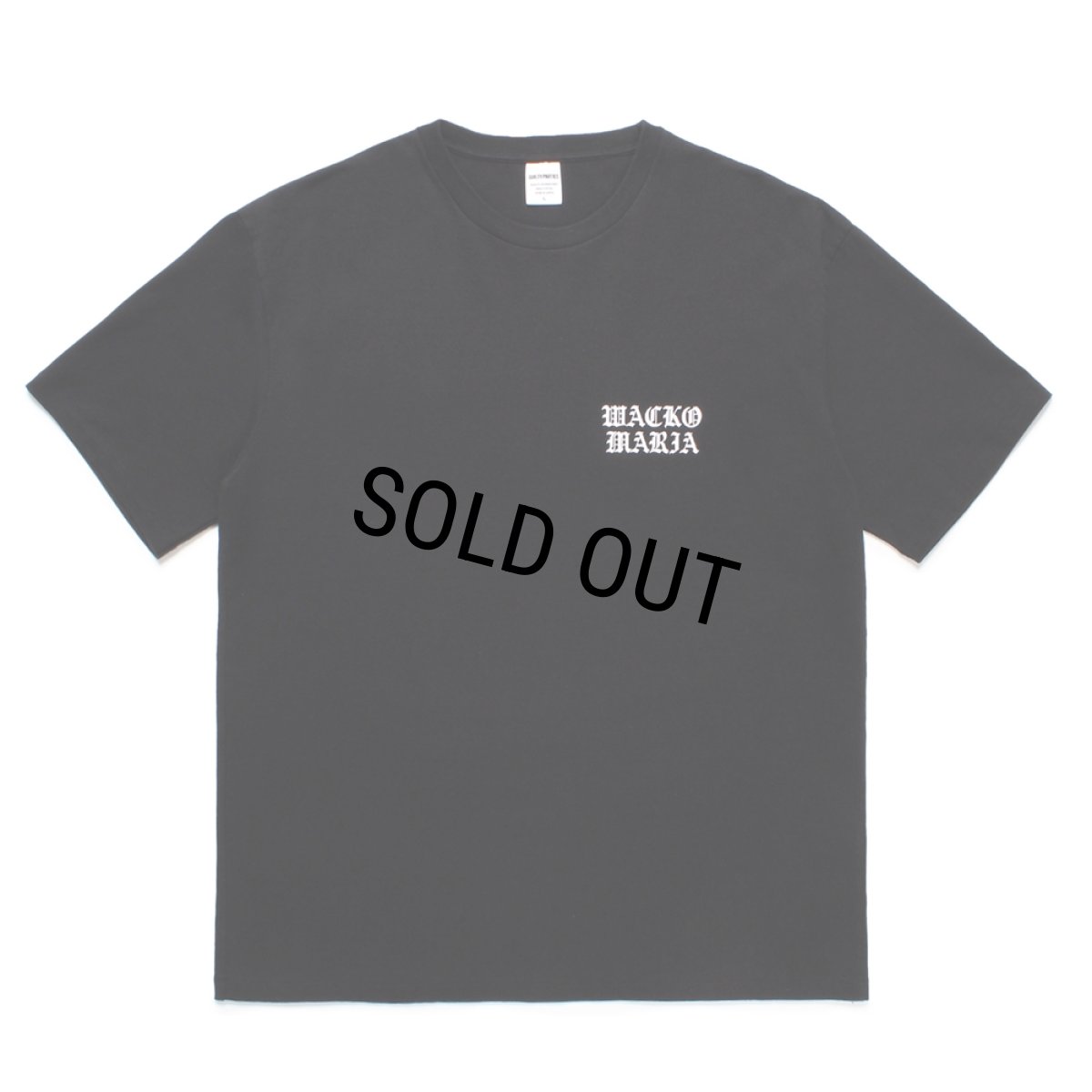 画像2: WACKO MARIA/WASHED HEAVY WEIGHT T-SHIRT（BLACK）［プリントT-24秋冬］ (2)