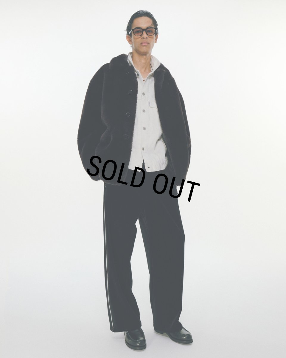 画像7: COOTIE PRODUCTIONS/Velour Training Pants（Black）［ベロアトレーニングパンツ-24秋冬］ (7)