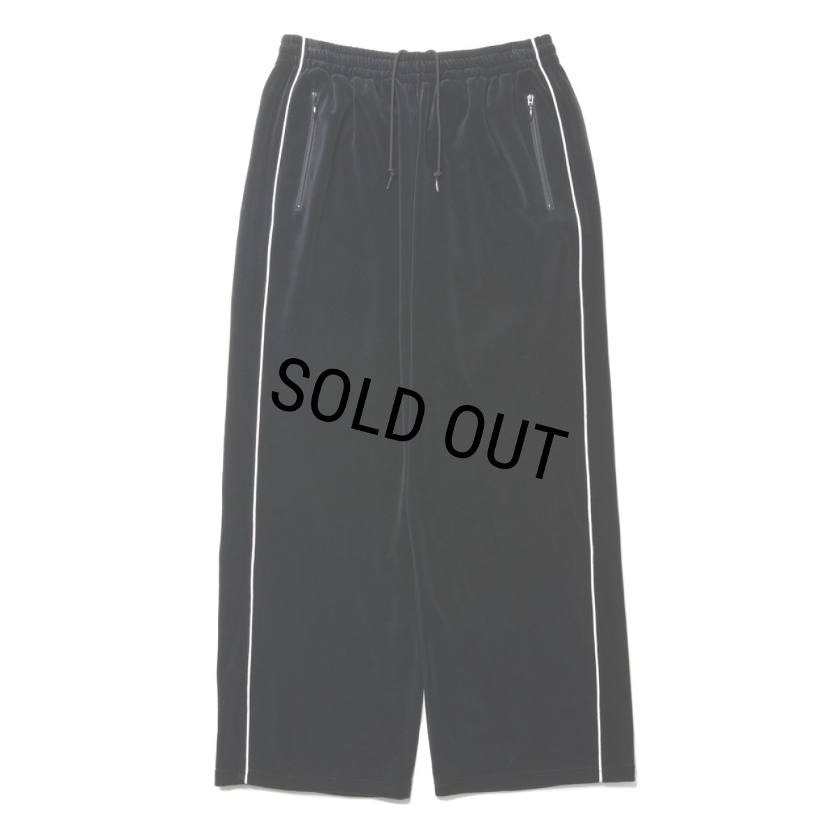 画像1: COOTIE PRODUCTIONS/Velour Training Pants（Black）［ベロアトレーニングパンツ-24秋冬］ (1)