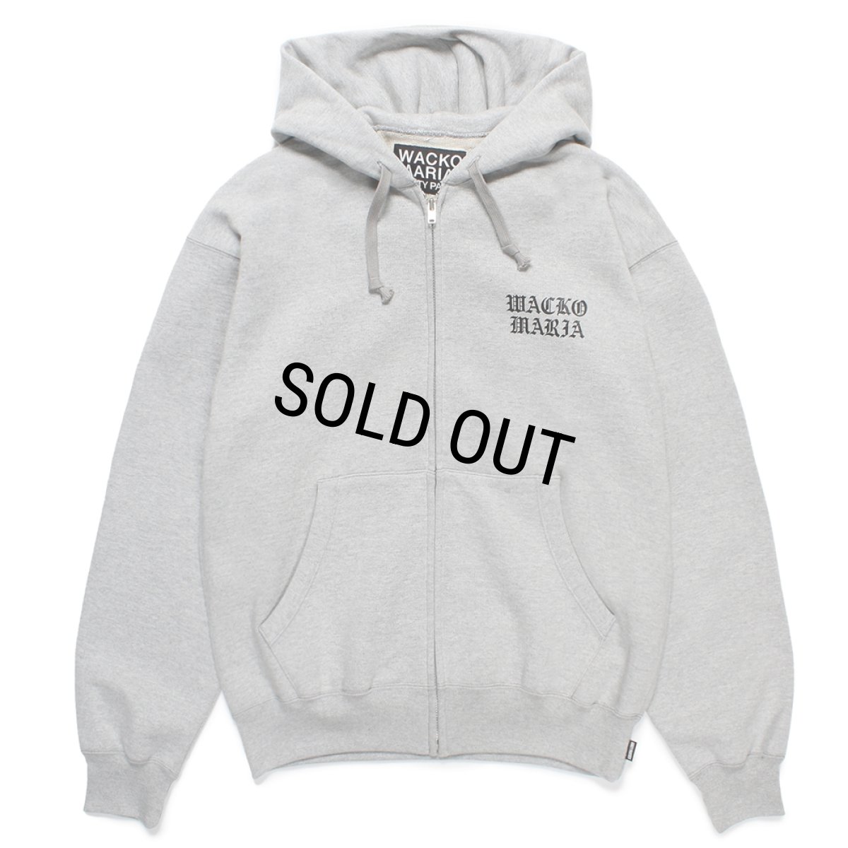 画像1: WACKO MARIA/HEAVY WEIGHT ZIP HOODED SWEAT SHIRT（GRAY）［ジップアップパーカー-24秋冬］ (1)