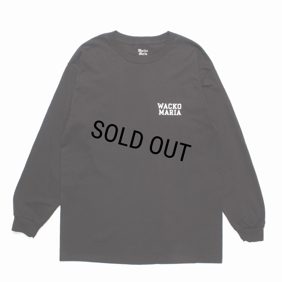画像2: WACKO MARIA/LONG SLEEVE T-SHIRT（BLACK）［プリント長袖T-24秋冬］ (2)