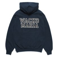 WACKO MARIA/HEAVY WEIGHT HOODED SWEAT SHIRT（NAVY）［プルオーバーパーカー-24秋冬］