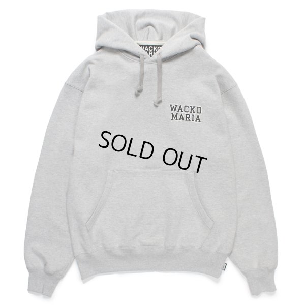 画像1: WACKO MARIA/HEAVY WEIGHT HOODED SWEAT SHIRT（GRAY）［プルオーバーパーカー-24秋冬］