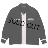 WACKO MARIA/SWITCHING 50'S OPEN COLLAR SHIRT（BLACK）［スイッチング50'Sオープンカラーシャツ-24秋冬］