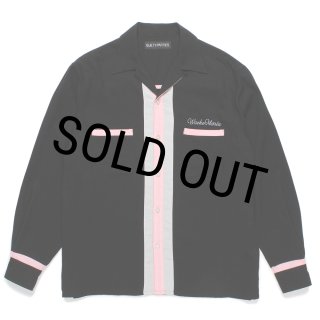 WACKO MARIA 50’S SHIRT オープンカラーシャツ WACKO MARIA/SWITCHING 50'S OPEN COLLAR SHIRT（BLACK