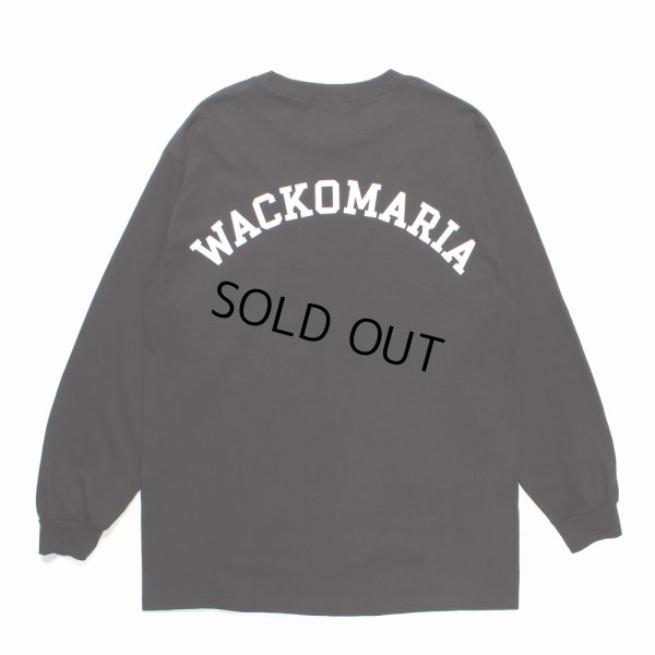 画像1: WACKO MARIA/LONG SLEEVE T-SHIRT（BLACK）［プリント長袖T-24秋冬］