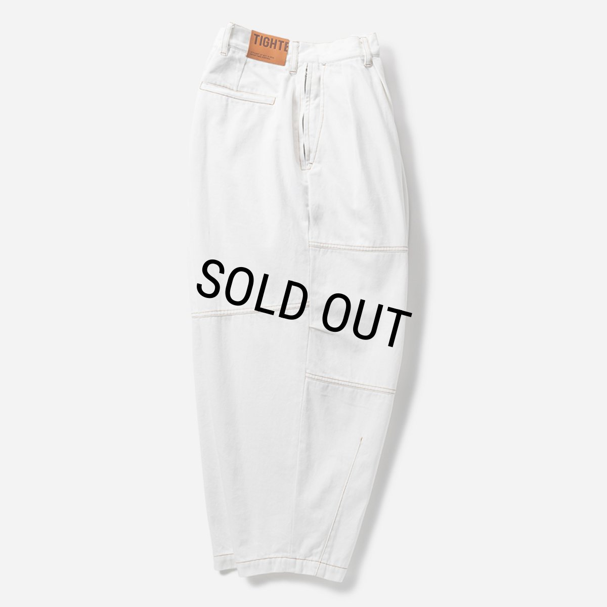 画像2: 【20%OFF】TIGHTBOOTH/DENIM BALLOON PANTS（White）［デニムバルーンパンツ-24秋冬］ (2)