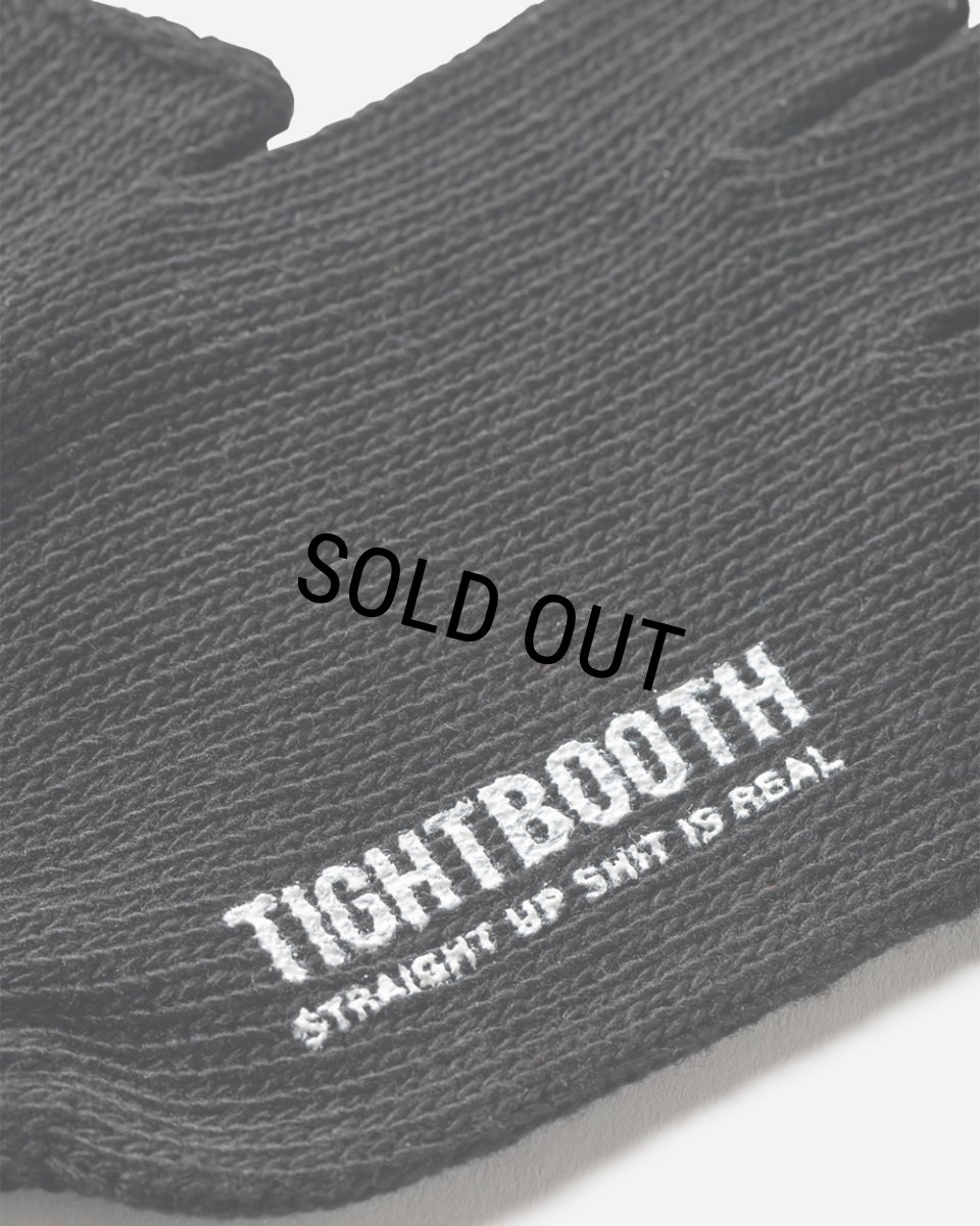 画像2: TIGHTBOOTH/LOGO FINGERLESS GLOVE（Black）［フィンガーレスグローブ-24秋冬］ (2)