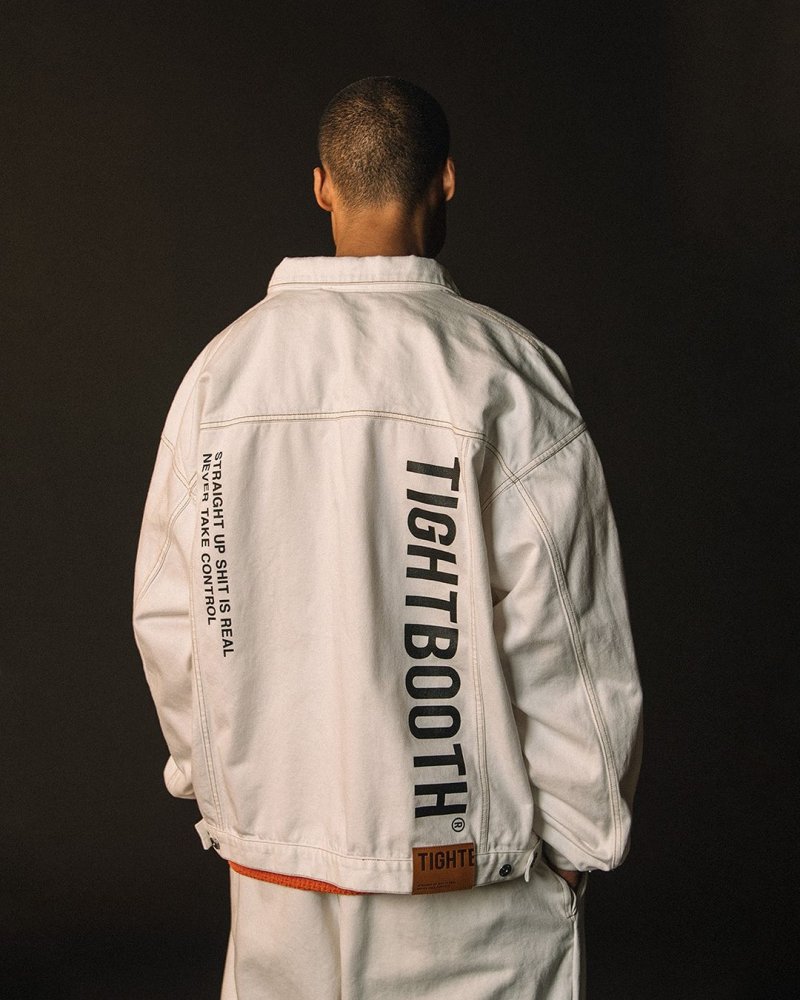画像3: TIGHTBOOTH/LABEL LOGO DENIM JACKET（White）［デニムJKT-24秋冬］